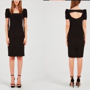 Rebecca Vallance Ivy Black Short Sleeve Dress